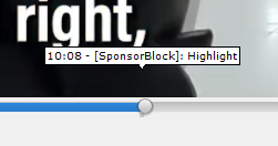a chapter that was inserted from information from sponsorblock.